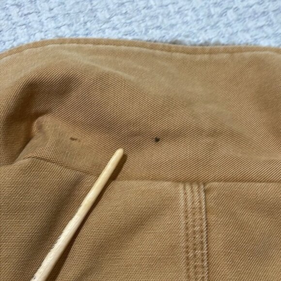 Women’s Carhartt Utility Barn Coat Lined Fleece Collar Tan Size Small (4-6) - Picture 15 of 16